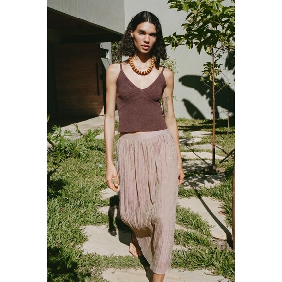 Zara Dresses & Skirts - Zara Wrinkle Effect Skirt